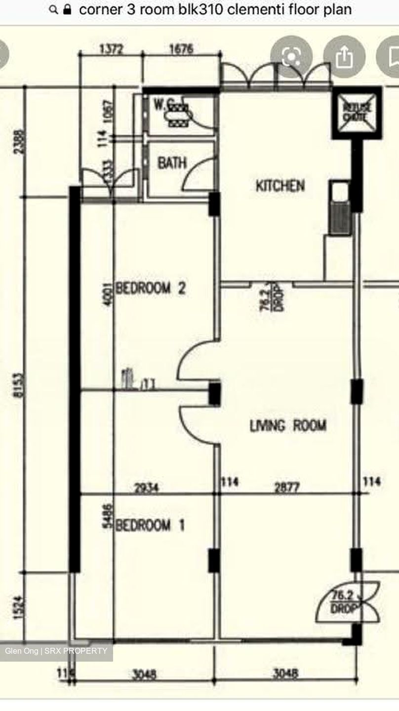 Blk 310 Clementi Avenue 4 (Clementi), HDB 3 Rooms #615314011